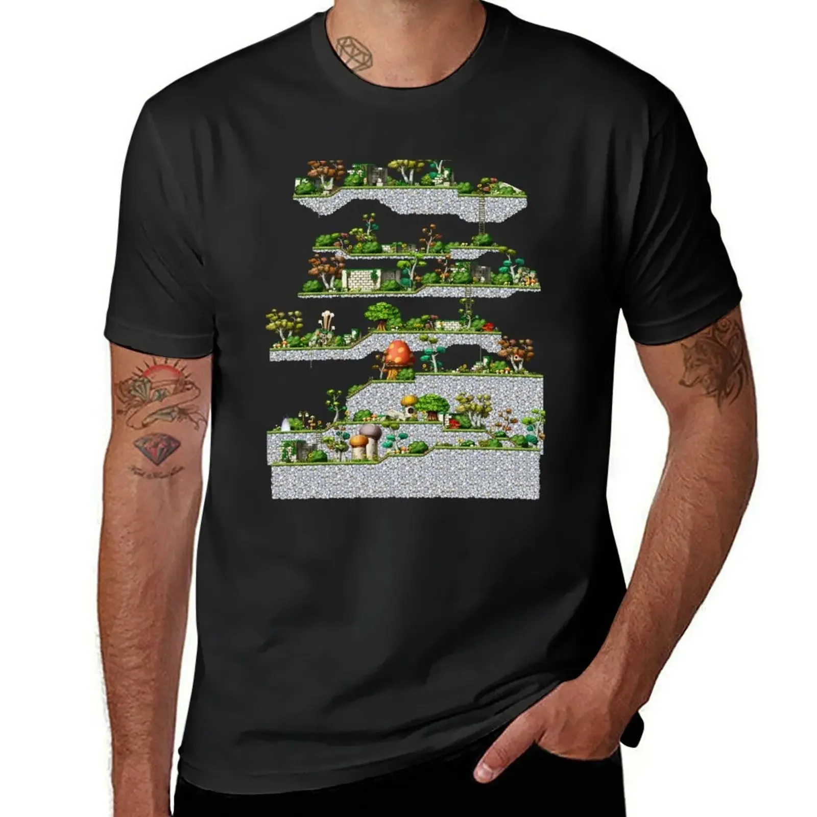 Maple Story Map T-Shirt Short sleeve tee graphic shirts kawaii clothes mens t shirts top quality
Maple Story Map T-Shirt Short sleeve tee graphic shirts kawaii clothes mens t shirts top quality
