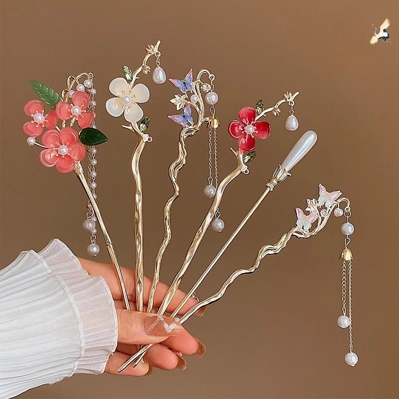 Ancient Style Hanfu Hair Accessories Hairpins Dished Hair Accessories Retro Alloy Flower Clothing Women's Clothing
Ancient Style Hanfu Hair Accessories Hairpins Dished Hair Accessories Retro Alloy Flower Clothing Women's Clothing