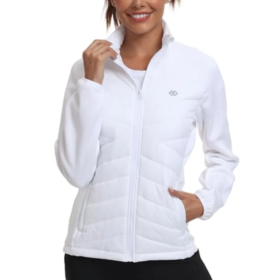 Womens Lightweight Insulated Hiking Jacket Fleece Lined Thermal Hybrid Softshell Full Zip Winter Fall Running Coat
Womens Lightweight Insulated Hiking Jacket Fleece Lined Thermal Hybrid Softshell Full Zip Winter Fall Running Coat