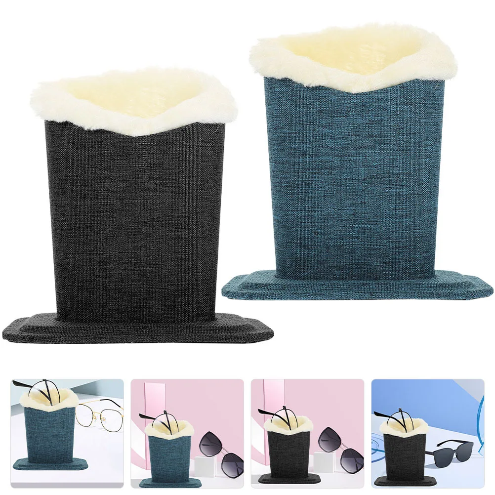 2Pcs Eye Glasses Stand Soft Lined Holder Suitable for Home Office Eyeglasses Display Base Convenient Glasses Storage 
2Pcs Eye Glasses Stand Soft Lined Holder Suitable for Home Office Eyeglasses Display Base Convenient Glasses Storage