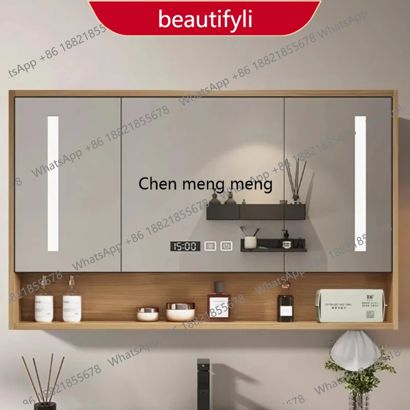 01A Nordic Solid Wood Bathroom Vanity Cabinets Toilet Makeup Storage Cabinet Home Wall-mounted LED Defogging Mirror Cabinet
01A Nordic Solid Wood Bathroom Vanity Cabinets Toilet Makeup Storage Cabinet Home Wall-mounted LED Defogging Mirror Cabinet