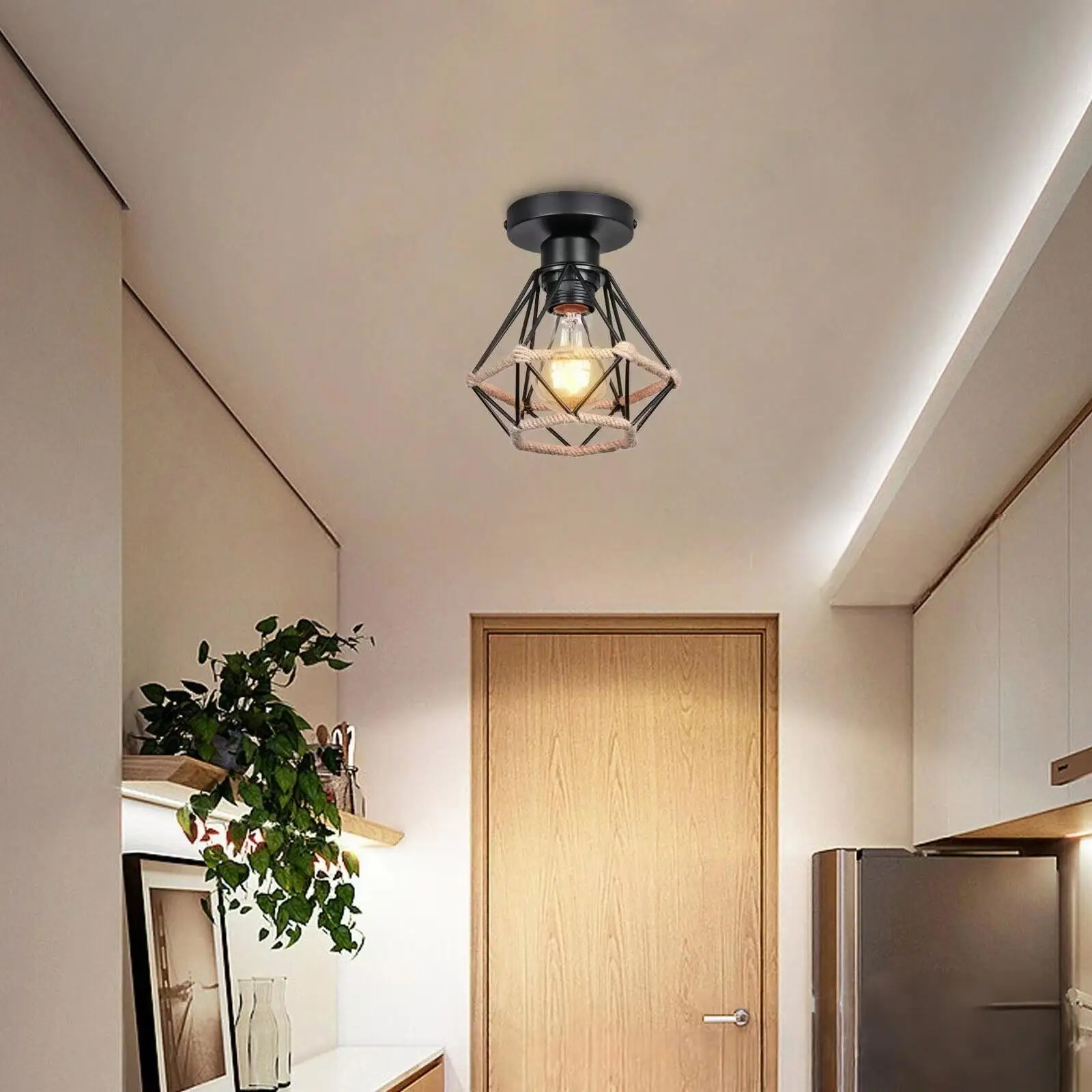 1Pc black modern E27 bulb base ceiling light, suitable for bedroom, kitchen, hallway, corridor chandelier(without bulb)
1Pc black modern E27 bulb base ceiling light, suitable for bedroom, kitchen, hallway, corridor chandelier(without bulb)