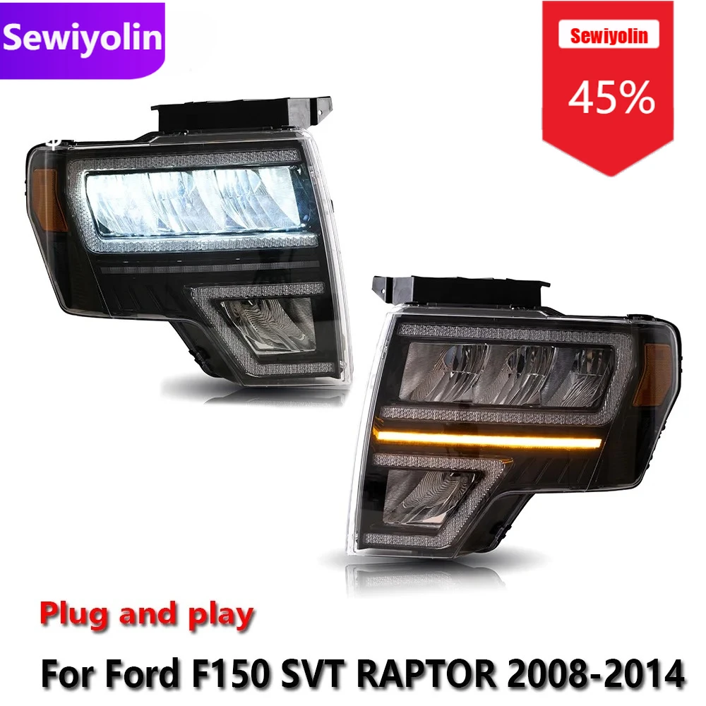 Car DRL LED Headlight Assemblies For Ford F150 SVT RAPTOR 2008-2014 Fog DRL Brake Turn Signal Lamp Plug And Play
Car DRL LED Headlight Assemblies For Ford F150 SVT RAPTOR 2008-2014 Fog DRL Brake Turn Signal Lamp Plug And Play