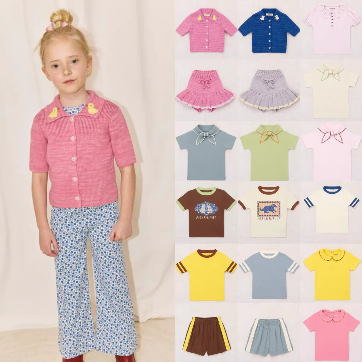 Girls' T-Shirt Set 2026 Summer New Arrival Printed Cute Bow Children's Short-Sleeve Cotton Cartoon Fashion Knit Top Knit Skirt
Girls' T-Shirt Set 2026 Summer New Arrival Printed Cute Bow Children's Short-Sleeve Cotton Cartoon Fashion Knit Top Knit Skirt