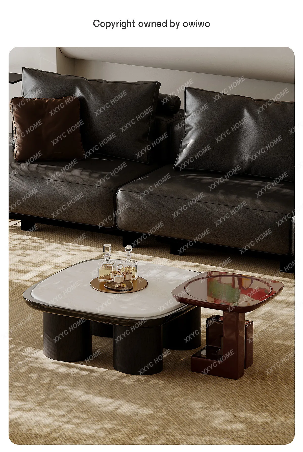 Natural luxury stone coffee table living room household light luxury high-end atmosphere creative square marble coffee table
Natural luxury stone coffee table living room household light luxury high-end atmosphere creative square marble coffee table