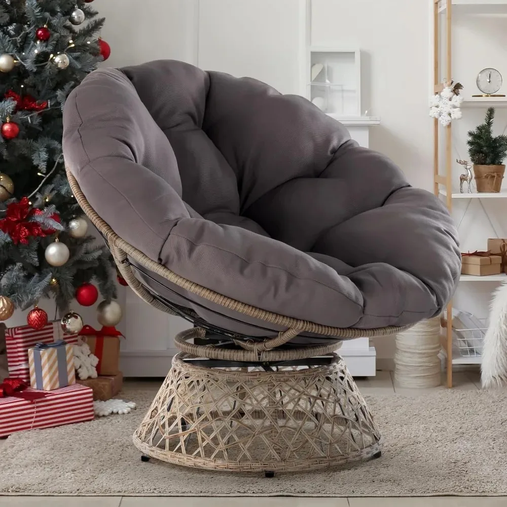 Ergonomic Chair with Soft Thick Density Fabric Cushion, 360 Degree Swivel for Living, Bedroom Smoky Quartz - Brown Base
Ergonomic Chair with Soft Thick Density Fabric Cushion, 360 Degree Swivel for Living, Bedroom Smoky Quartz - Brown Base