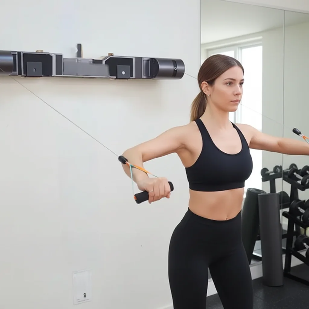 AM9 Smart Gym Equipment For Strength Training With App And Screen Control Adjustable Resistance Weights For Home Daily Workouts