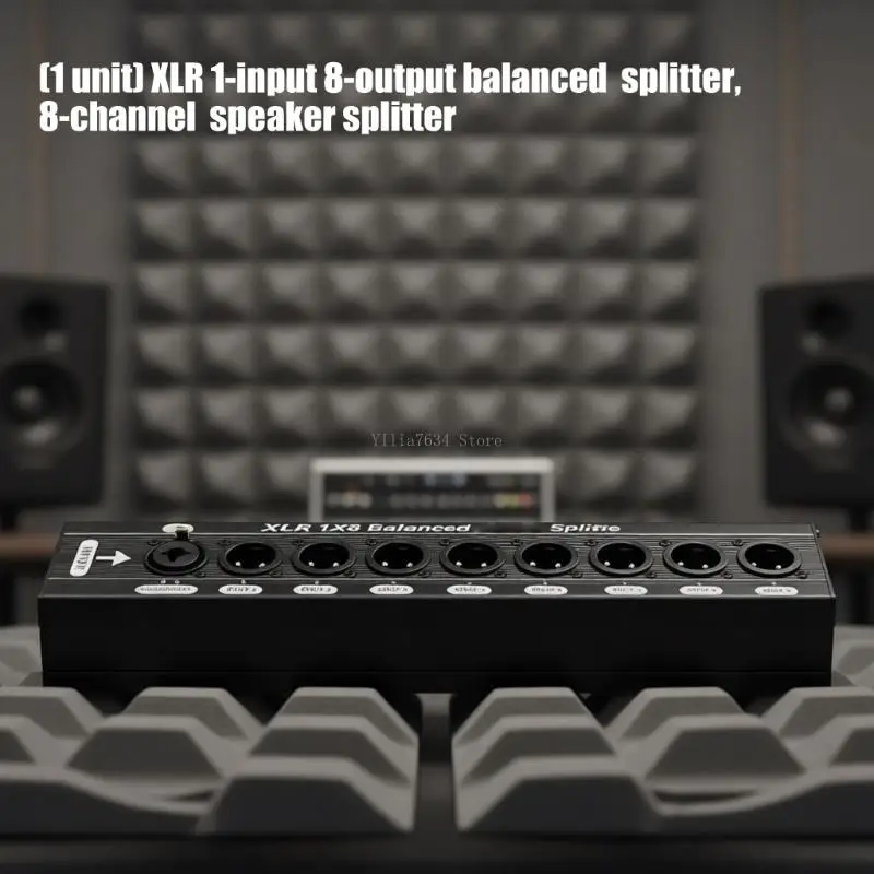 Durability XLR 1 To 8Channel Splitter Balanced Music Splitter For Recording
Durability XLR 1 To 8Channel Splitter Balanced Music Splitter For Recording
