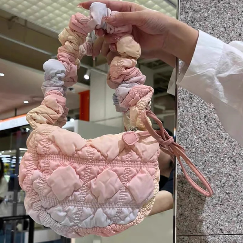 Korean Casual Puffer Bags For Women Luxury Designer Handbag And Purses 2023 New In Polyester Embroidery Square Gradient Shoulder
Korean Casual Puffer Bags For Women Luxury Designer Handbag And Purses 2023 New In Polyester Embroidery Square Gradient Shoulder
