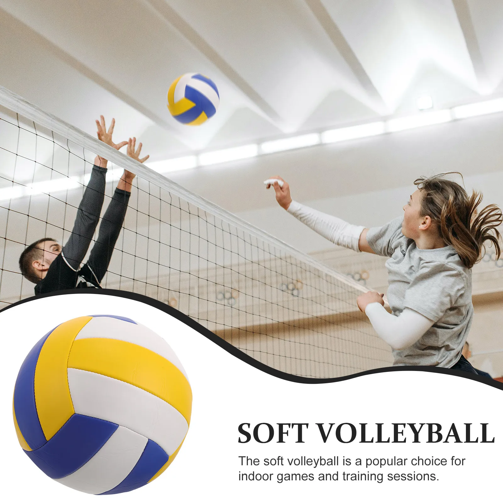 Volleyball Size5 Official Size 5 Volleyball PU Training Ball Official Exam Equipment Indoor Sports Practice Blue Yellow White
Volleyball Size5 Official Size 5 Volleyball PU Training Ball Official Exam Equipment Indoor Sports Practice Blue Yellow White