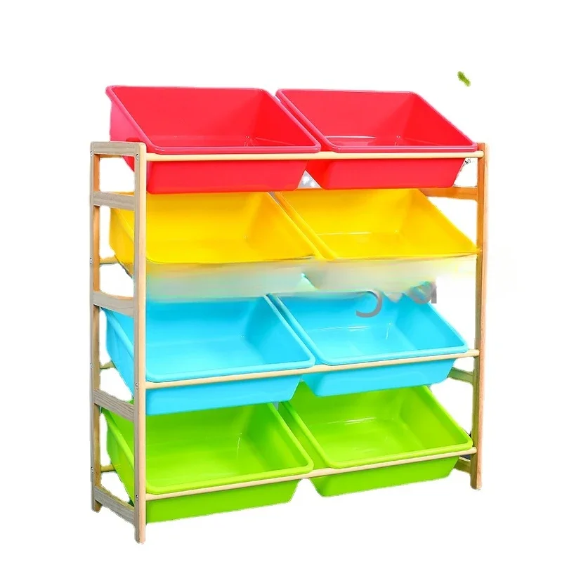 Multi-layer Household Shelf Children's Toy Storage Rack Solid wood Kindergarten Toy Storage Cabinet Baby Bookshelf Rack
Multi-layer Household Shelf Children's Toy Storage Rack Solid wood Kindergarten Toy Storage Cabinet Baby Bookshelf Rack