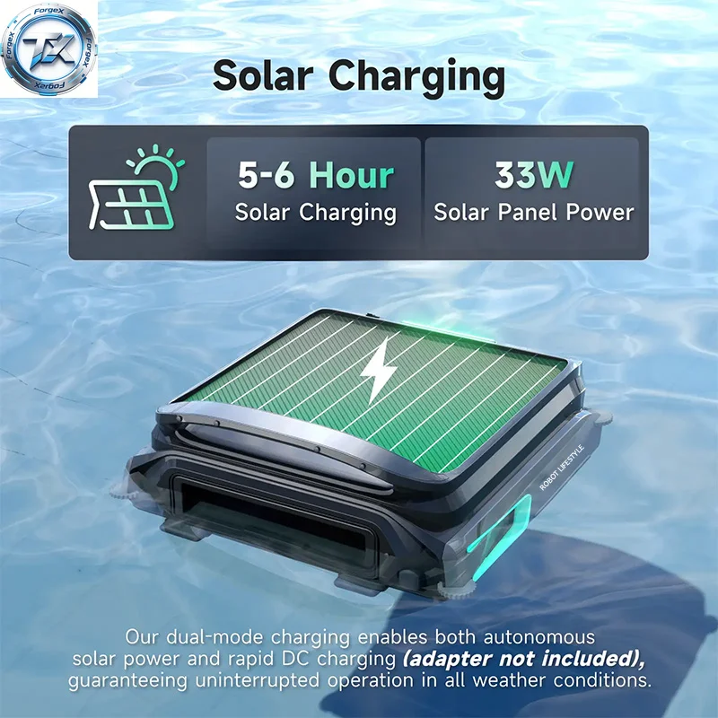 【Multi-functional】Pool Skimmer WYBOT F1 Solar Powered Robotic Cleaner Battery 5200 mAH APP Control 7L Large-Capacity Basket wit
【Multi-functional】Pool Skimmer WYBOT F1 Solar Powered Robotic Cleaner Battery 5200 mAH APP Control 7L Large-Capacity Basket wit