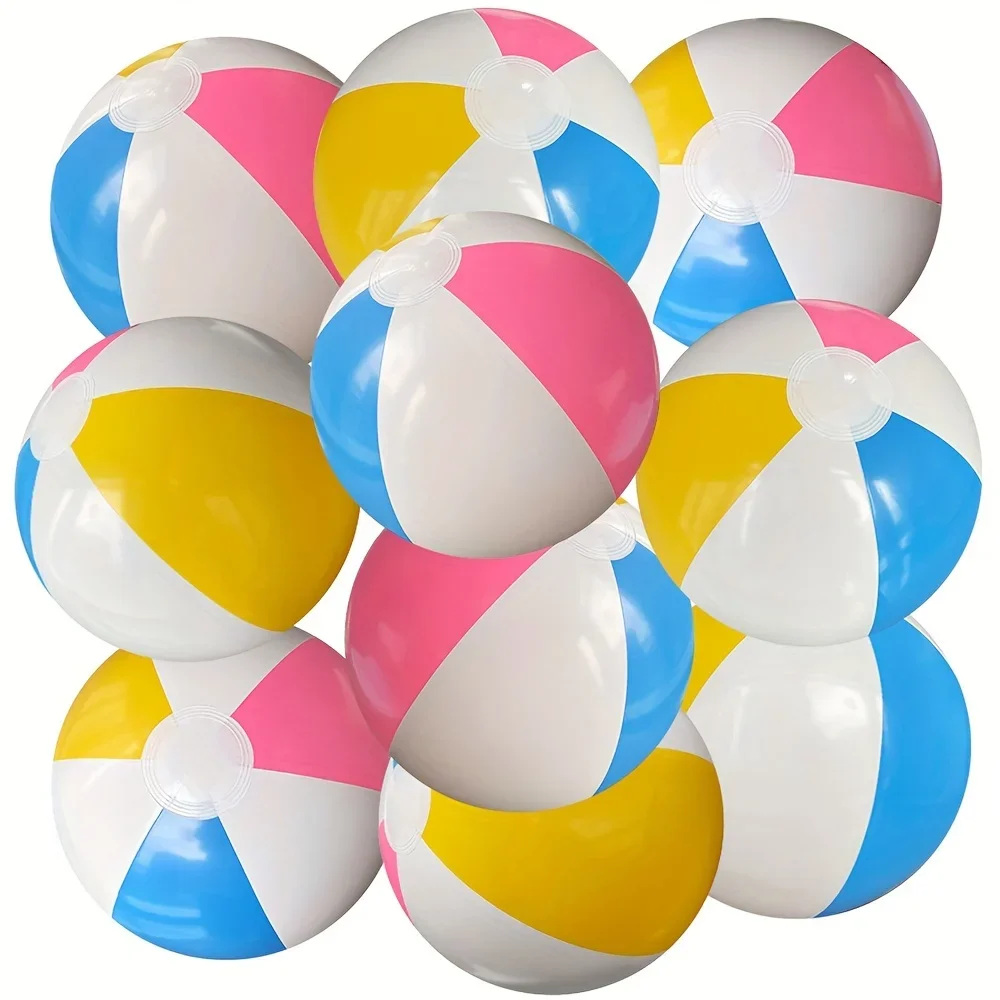 10pcs Inflatable Beach Balls PVC Four Colored Balls Summer Beach Swimming Pool Party Water Fun Accessories Lighting mcqueen Toys
10pcs Inflatable Beach Balls PVC Four Colored Balls Summer Beach Swimming Pool Party Water Fun Accessories Lighting mcqueen Toys