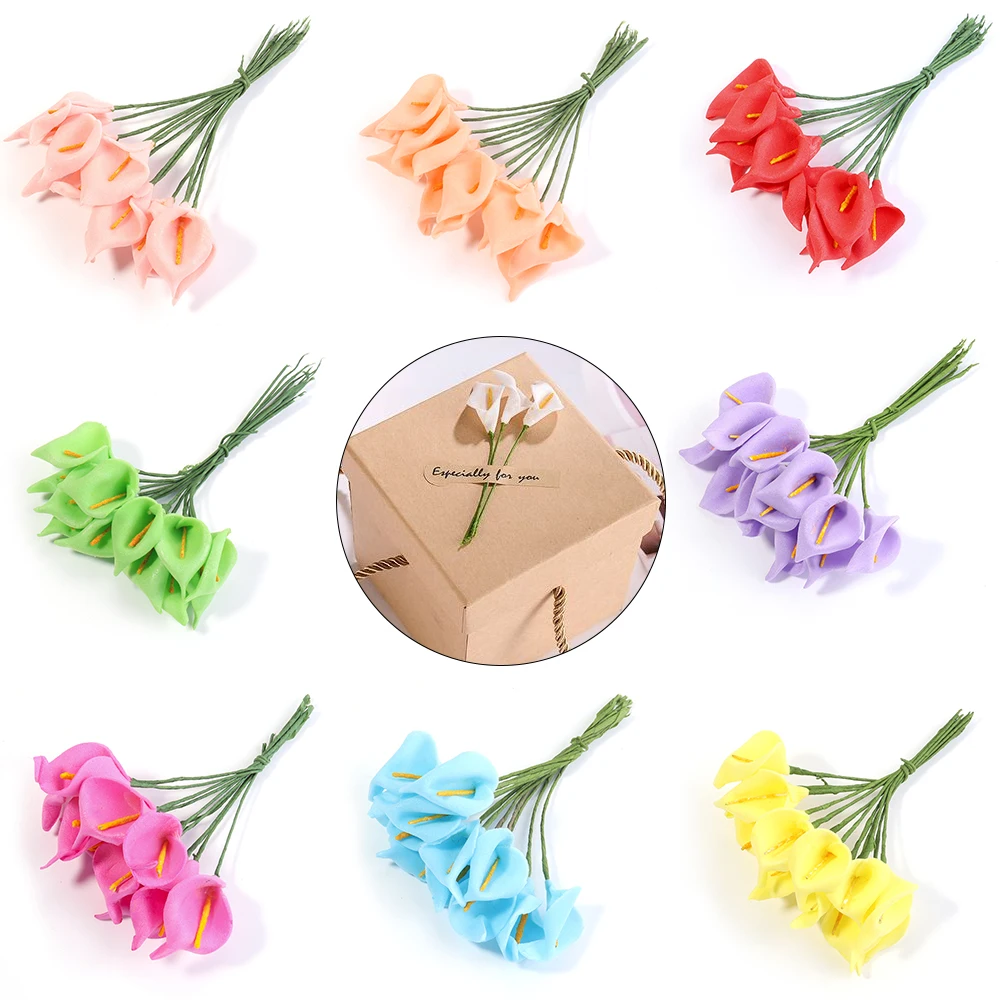 12/36/72pcs Mini Foam Calla Lily Fake Flowers Bouquet Artificial Flowers for Wedding Decoration Valentine's Day Supplies
12/36/72pcs Mini Foam Calla Lily Fake Flowers Bouquet Artificial Flowers for Wedding Decoration Valentine's Day Supplies
