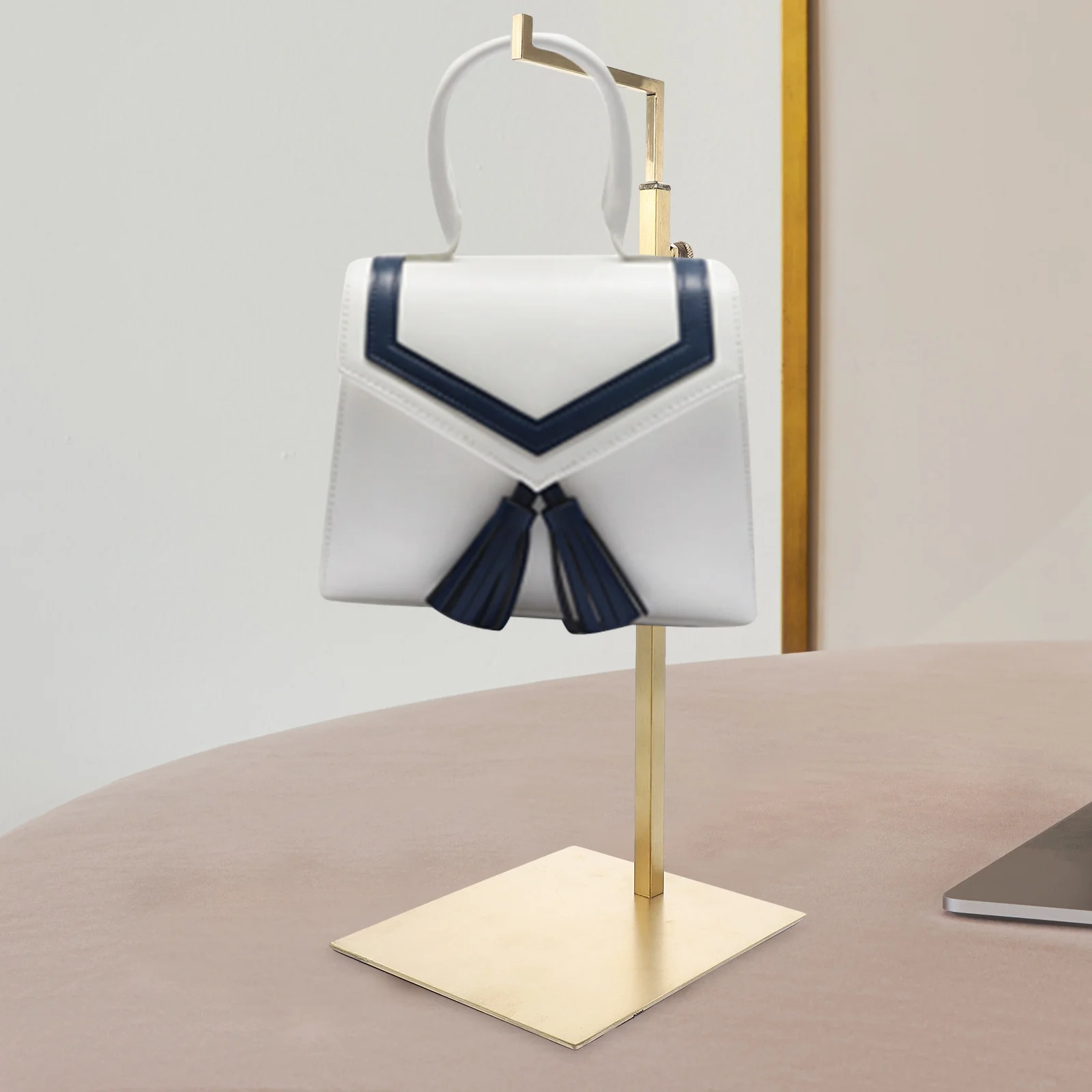 Stainless Steel Bag Hanger Adjustable For Handbag Shoulder Bag Tie Storage Closet Organizer Hanging Rack Multi-Functional Metal
Stainless Steel Bag Hanger Adjustable For Handbag Shoulder Bag Tie Storage Closet Organizer Hanging Rack Multi-Functional Metal