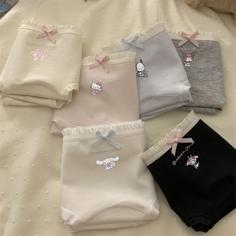Hellokitty Y2k Kuromi Melody Cotton Panties Sweet Girl Briefs Women Underpants Cartoon Cute Sexy Lace Ruffles Triangle Underwear
Hellokitty Y2k Kuromi Melody Cotton Panties Sweet Girl Briefs Women Underpants Cartoon Cute Sexy Lace Ruffles Triangle Underwear
