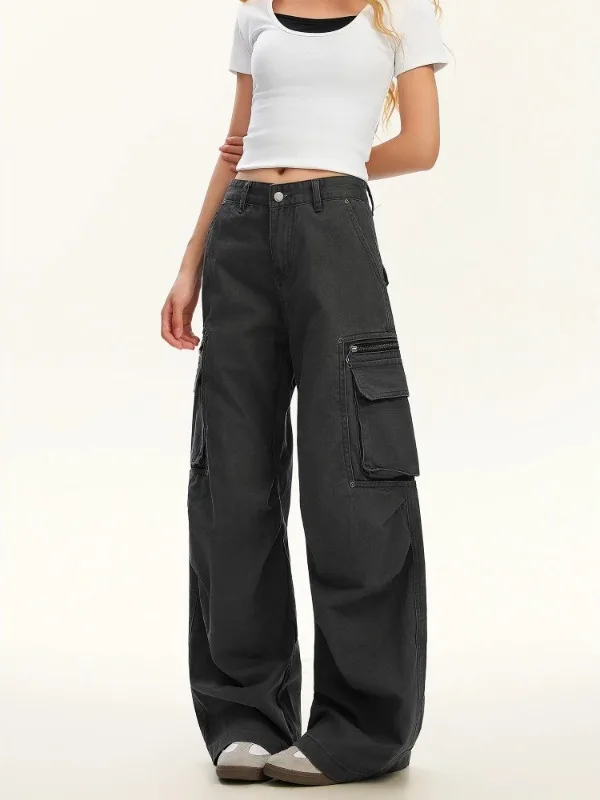 American Retro Workwear Denim Pants Men's Women's Spring Autumn Street Loose Straight Wide Leg Floor-Length Trousers
American Retro Workwear Denim Pants Men's Women's Spring Autumn Street Loose Straight Wide Leg Floor-Length Trousers