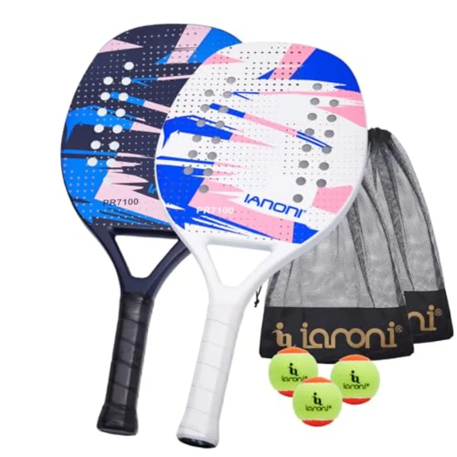 Beach Tennis Paddle for Outdoor Use, Carbon Fiber Frame with EVA Memory Foam Core, Black/White, Lightweight High-Control Design
Beach Tennis Paddle for Outdoor Use, Carbon Fiber Frame with EVA Memory Foam Core, Black/White, Lightweight High-Control Design
