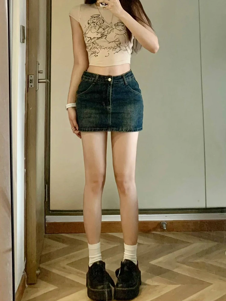 Женская джинсовая юбка больших размеров с высокой талией, универсальная юбка трапециевидной формы, брюки, корейские брюки на молнии на пуговицах
Женская джинсовая юбка больших размеров с высокой талией, универсальная юбка трапециевидной формы, брюки, корейские брюки на молнии на пуговицах