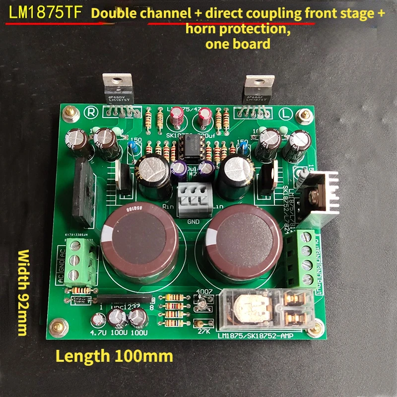 Высокоточная Плата усилителя мощности LM1875T HIFI с защитой динамика переднего уровня, готовая плата 2,0
Высокоточная Плата усилителя мощности LM1875T HIFI с защитой динамика переднего уровня, готовая плата 2,0