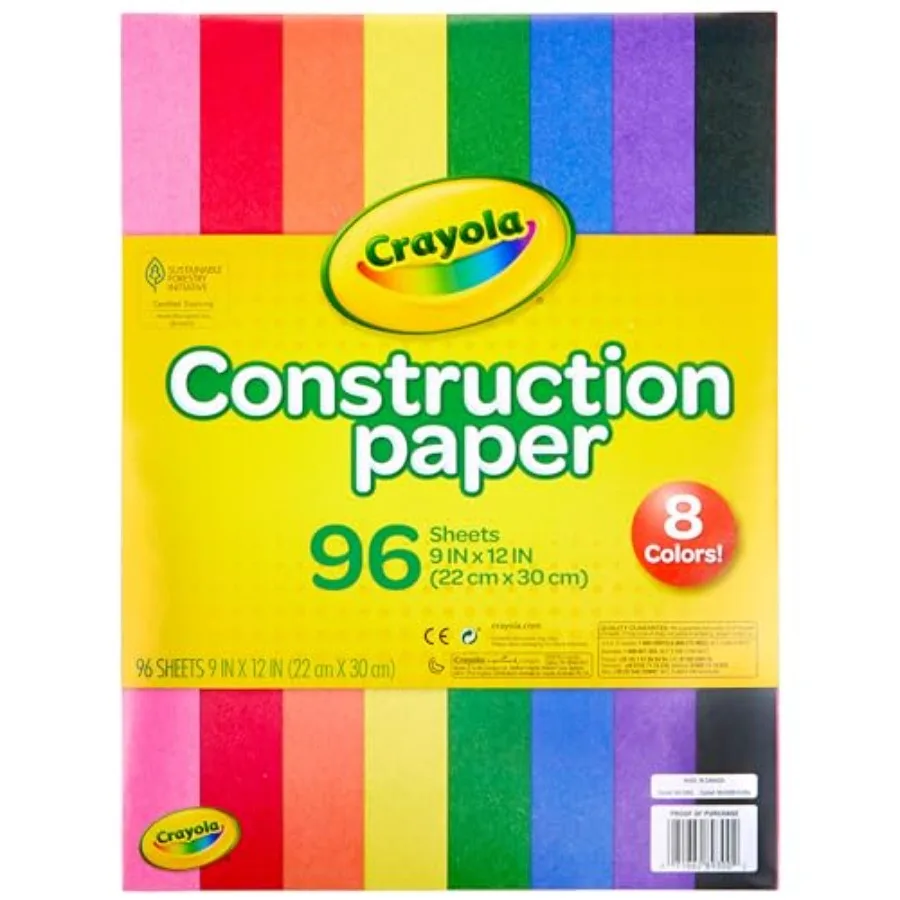 Construction Paper, 96 Sheets
Construction Paper, 96 Sheets