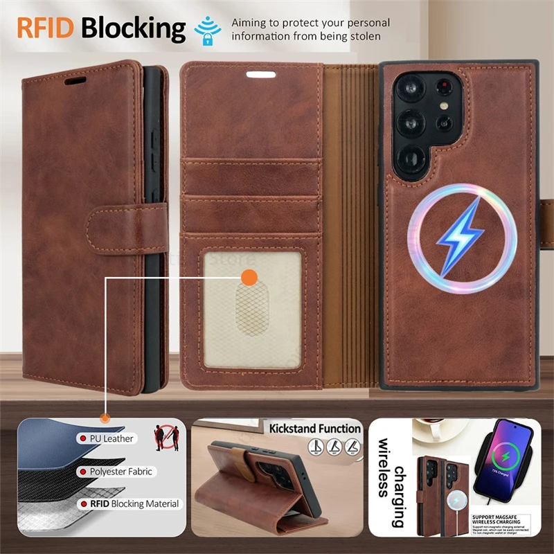 2 in 1 For Magsafe Leather Phone Case For Samsung S25 Edge Magnetic Flip Book Stand Card Slot Case For Galaxy S25 Ultra S24 S23
2 in 1 For Magsafe Leather Phone Case For Samsung S25 Edge Magnetic Flip Book Stand Card Slot Case For Galaxy S25 Ultra S24 S23