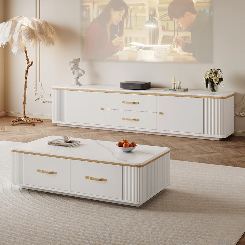 New pure solid wood floor-to-ceiling TV cabinet coffee table French cream style modern
New pure solid wood floor-to-ceiling TV cabinet coffee table French cream style modern