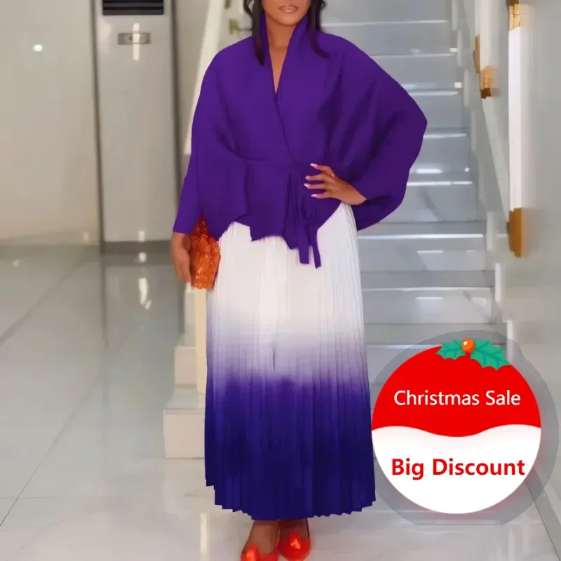 Customized Autumn Fashion 2025 Long Sleeve V-neck Polyester Party Evening 2 Pieces Top Long Skirts Matching Sets African Clothes
Customized Autumn Fashion 2025 Long Sleeve V-neck Polyester Party Evening 2 Pieces Top Long Skirts Matching Sets African Clothes