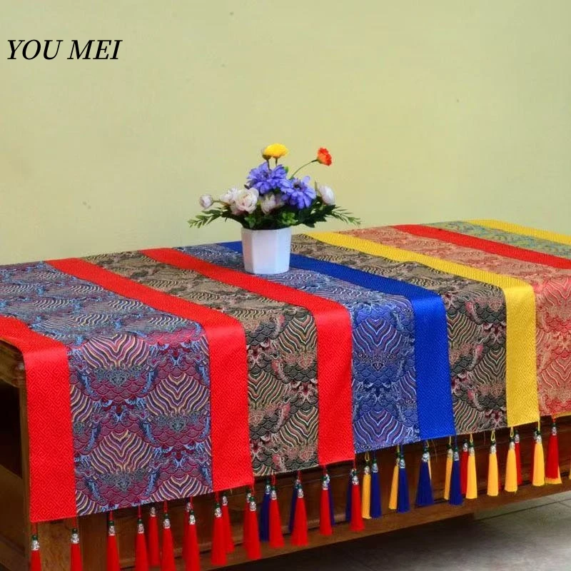 Tibetan-Style Tablecloth Mat,Colorful Auspicious Altar Cloth,Embroidered Dragon Pattern Offering Table Ritual Mat Buddhist Item
Tibetan-Style Tablecloth Mat,Colorful Auspicious Altar Cloth,Embroidered Dragon Pattern Offering Table Ritual Mat Buddhist Item