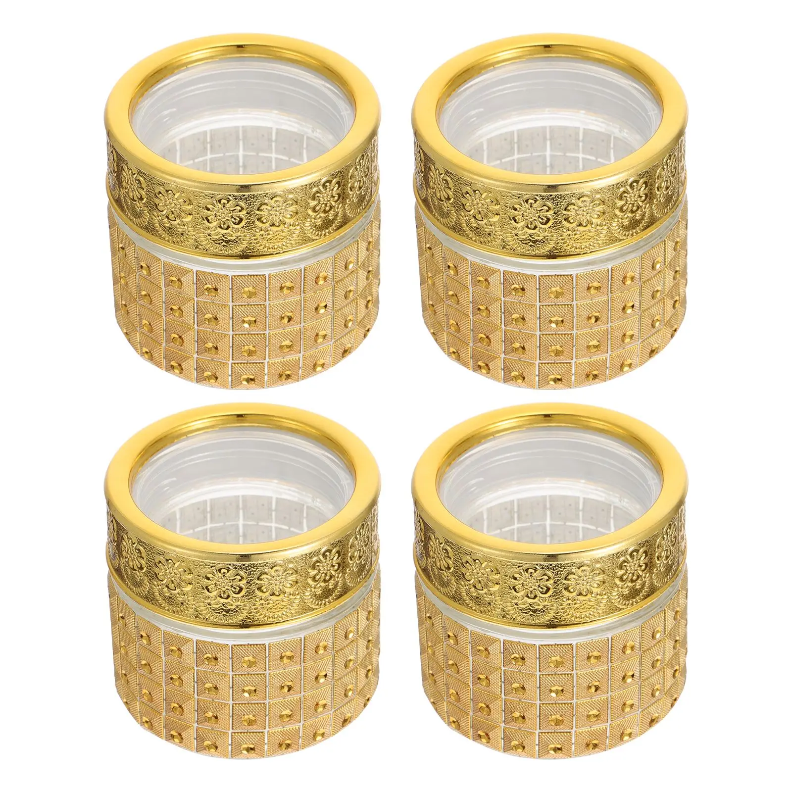 4 Pcs Luxury Gold Glass Bottles With Plastic For Storage Small Pill Containers Refillable Jars Travel Size Home Kitchen Skin
4 Pcs Luxury Gold Glass Bottles With Plastic For Storage Small Pill Containers Refillable Jars Travel Size Home Kitchen Skin