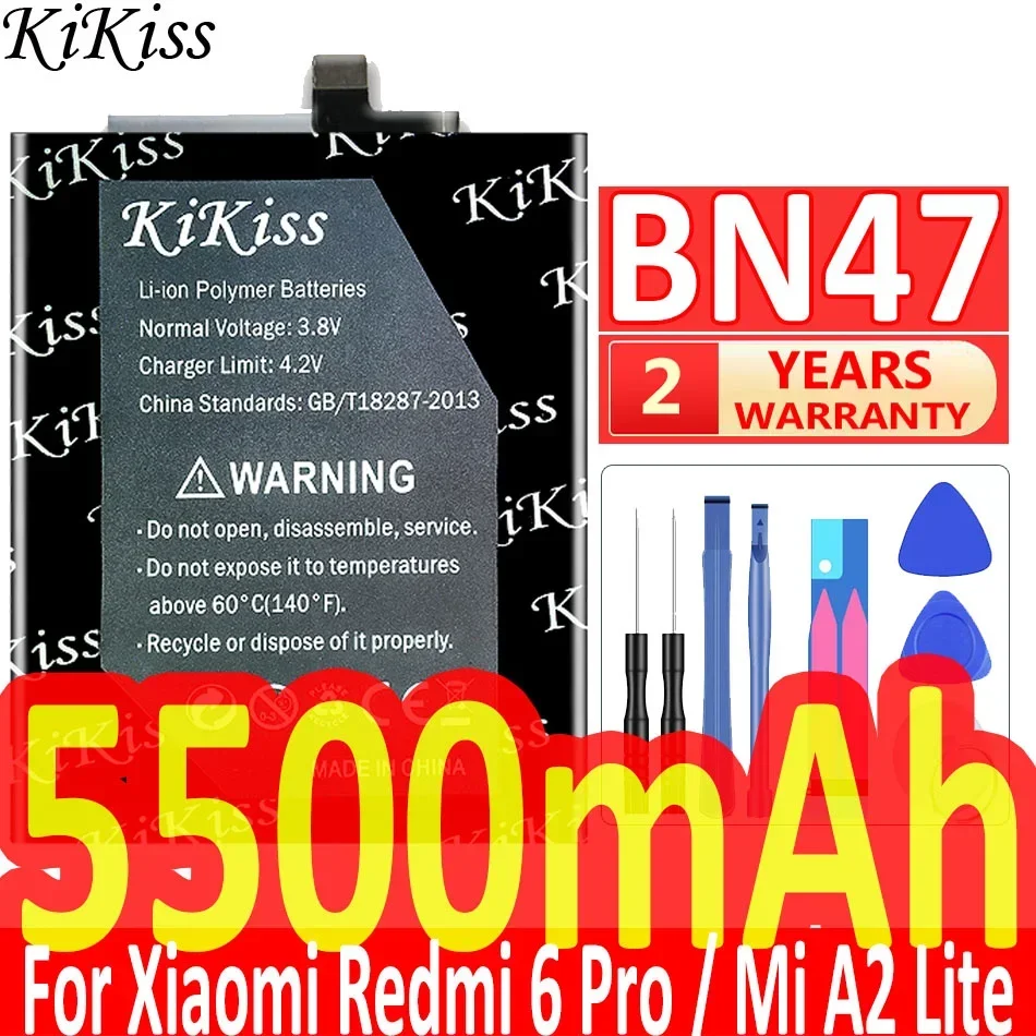 Мощный аккумулятор KiKiss BN47 емкостью 5500 мАч для Xiaomi Redmi 6 Pro/Mi A2 Lite
Мощный аккумулятор KiKiss BN47 емкостью 5500 мАч для Xiaomi Redmi 6 Pro/Mi A2 Lite
