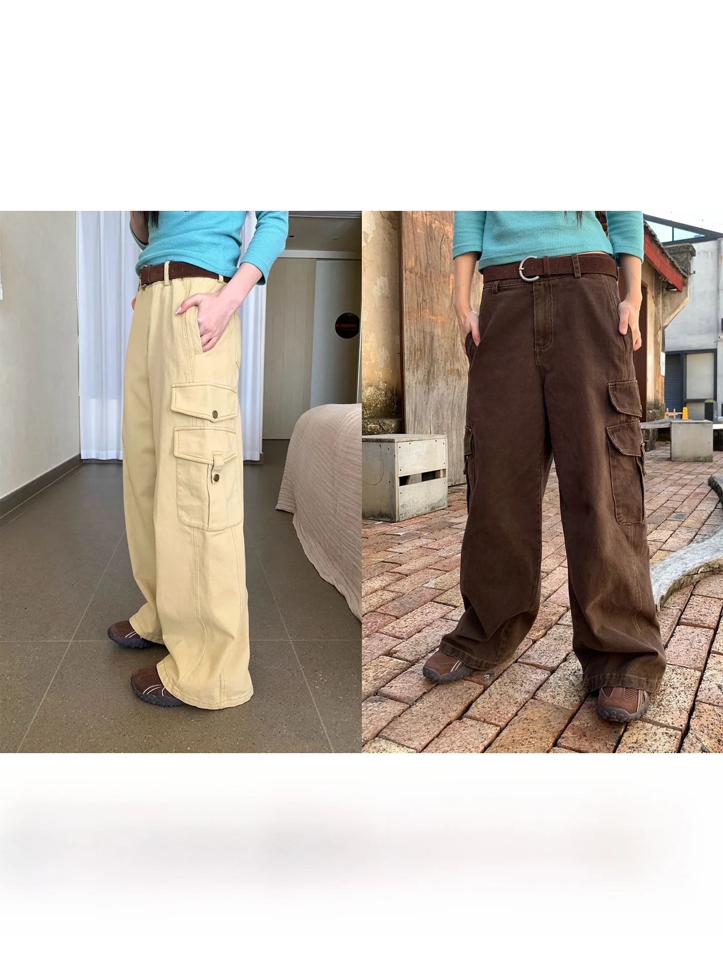 CCKOK Early Spring Korean Style Casual Workwear Cotton 100% Washed Heavy Stitching Leisure Pants High Waist Pocket Design
CCKOK Early Spring Korean Style Casual Workwear Cotton 100% Washed Heavy Stitching Leisure Pants High Waist Pocket Design