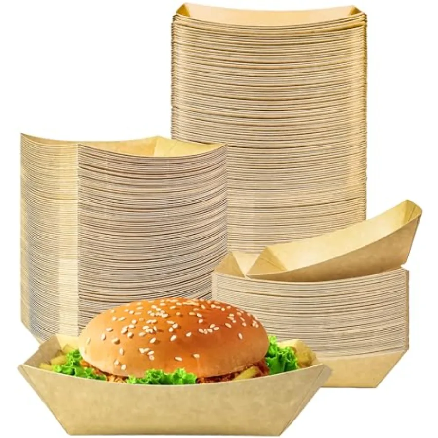 150 Pack 1 lb Food Serving Trays, Small Kraft Paper Oil-Proof Food Disposable Recyclable Take Out Food Serving Boats Baskets Tr
150 Pack 1 lb Food Serving Trays, Small Kraft Paper Oil-Proof Food Disposable Recyclable Take Out Food Serving Boats Baskets Tr