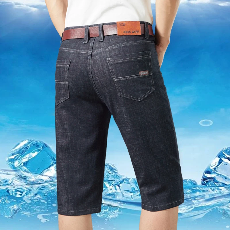 2026 New Summer Denim Shorts Men's Straight Business Casual Short Jeans Comfortable Elastic Cool Bermuda Knee-length Pants
2026 New Summer Denim Shorts Men's Straight Business Casual Short Jeans Comfortable Elastic Cool Bermuda Knee-length Pants