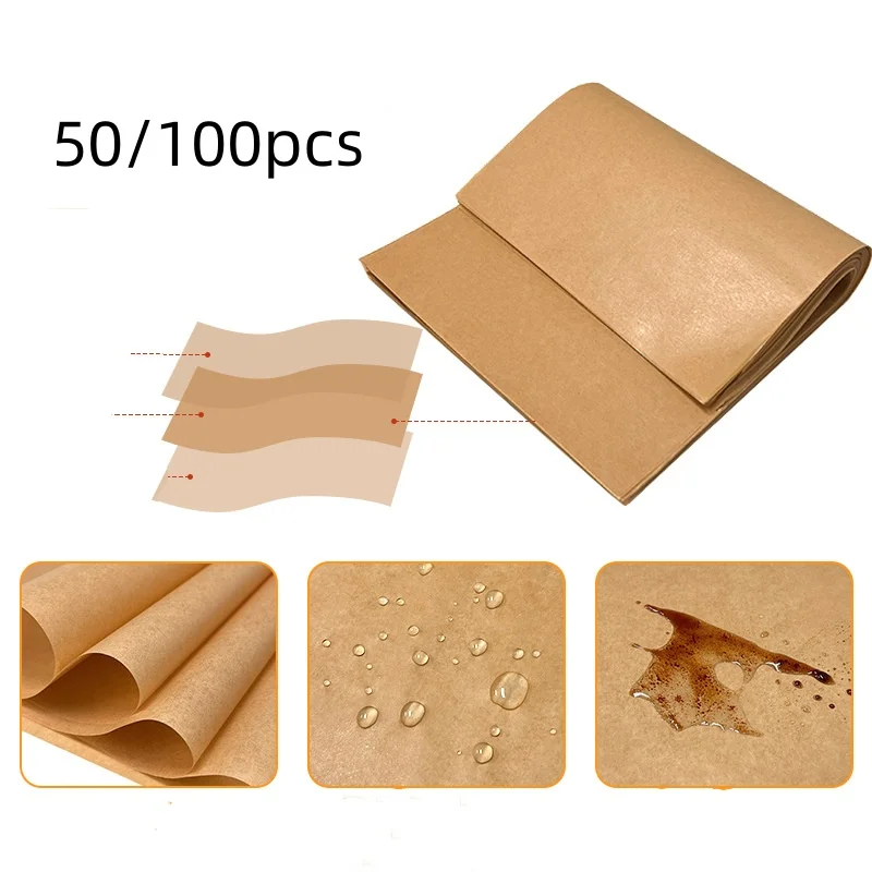 50/100 sheets of 9x13 "parchment baking paper, non-stick parchment paper for baking, cooking, broiling, frying and steaming - un
50/100 sheets of 9x13 "parchment baking paper, non-stick parchment paper for baking, cooking, broiling, frying and steaming - un
