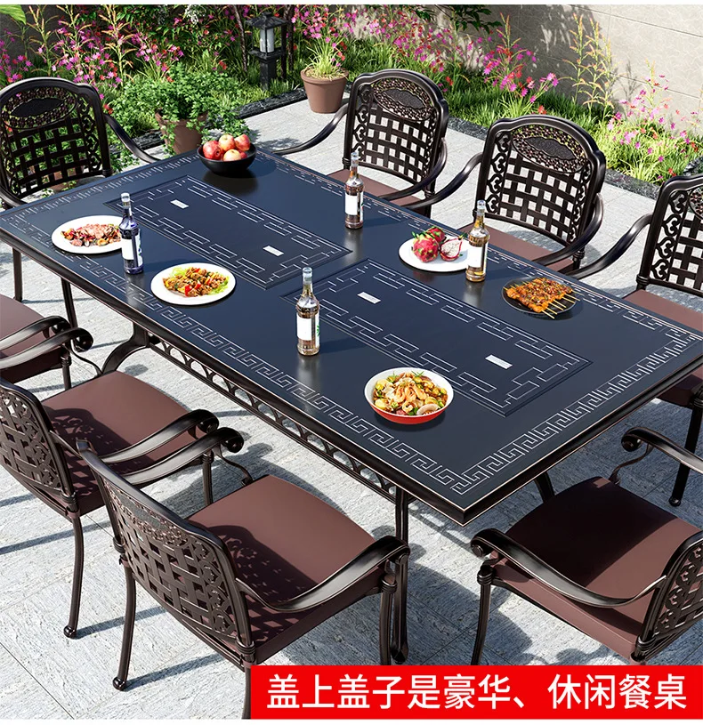 HYS outdoor barbecue table chair courtyard cast aluminum garden outdoor balcony leisure electric charcoal grilled aluminum alloy
HYS outdoor barbecue table chair courtyard cast aluminum garden outdoor balcony leisure electric charcoal grilled aluminum alloy