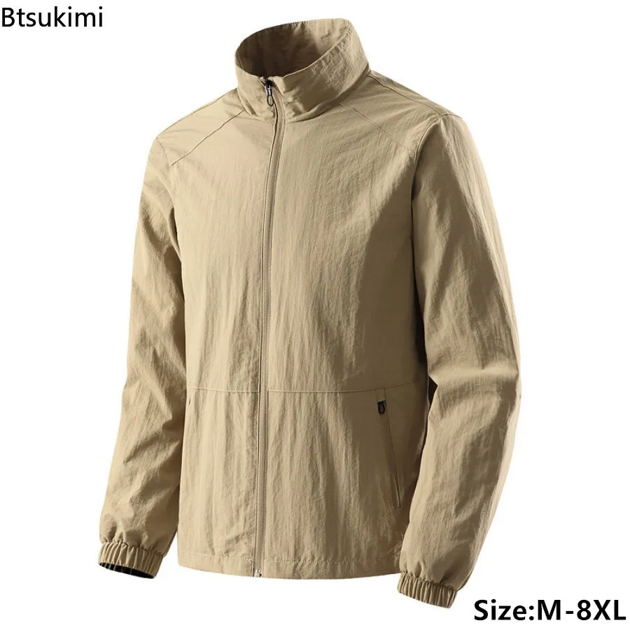 Plus Size 7XL 8XL Men Jackets Fashion Stand Collar Thin Coats Outdoor Casual Waterproof Loose Jackets Spring Autumn Men Clothing
Plus Size 7XL 8XL Men Jackets Fashion Stand Collar Thin Coats Outdoor Casual Waterproof Loose Jackets Spring Autumn Men Clothing