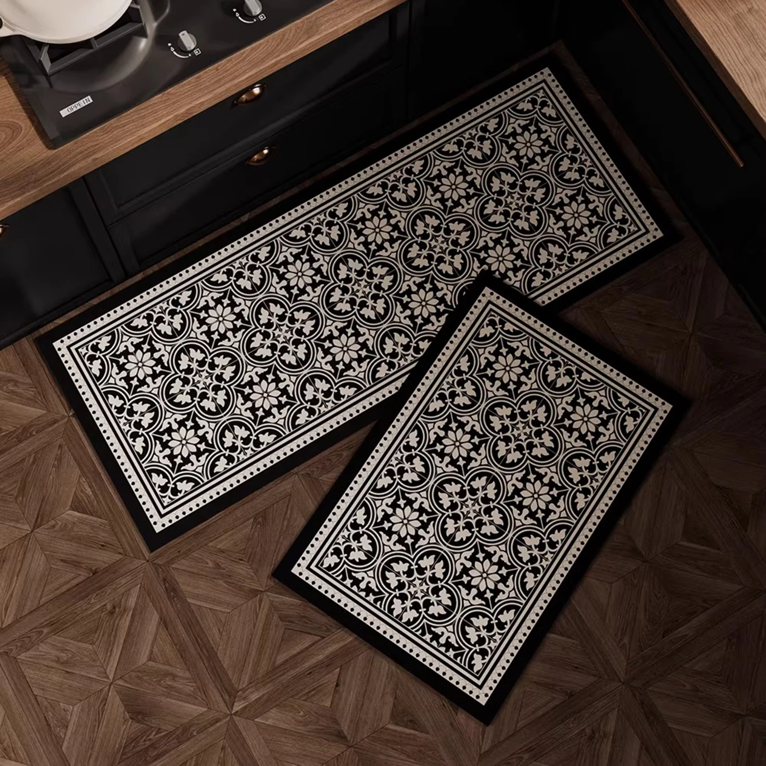 Retro Kitchen Carpet Long Strip Runner Kitchen Rugs Oil-proof Waterproof PVC Leather Washable Kitchen Floor Mat Home Decoration
Retro Kitchen Carpet Long Strip Runner Kitchen Rugs Oil-proof Waterproof PVC Leather Washable Kitchen Floor Mat Home Decoration