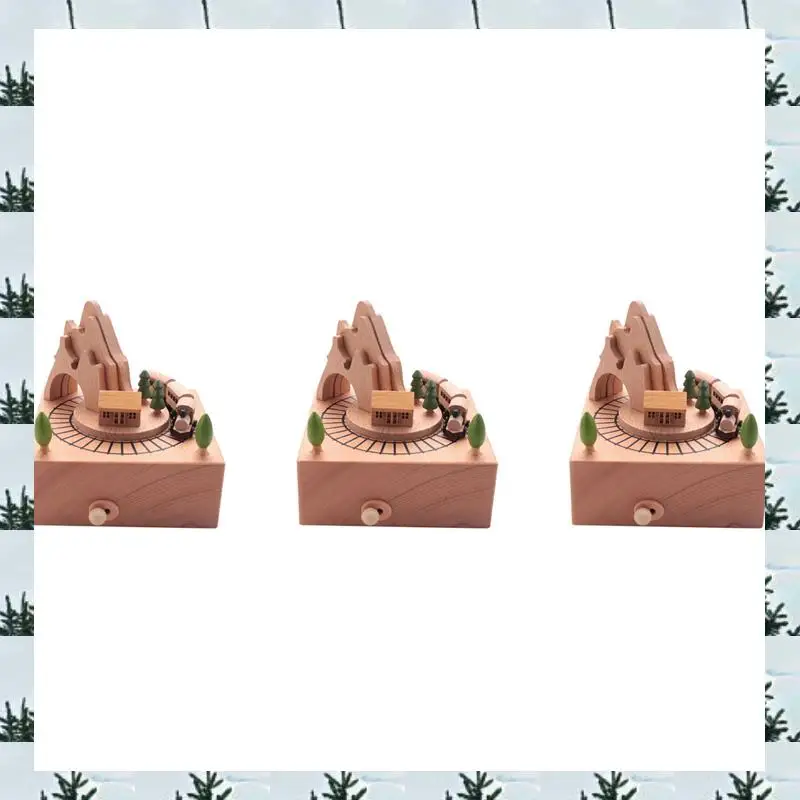 ABLG 3X Wooden Musical Box Featuring Mountain Tunnel With Small Moving Magnetic Train Plays
ABLG 3X Wooden Musical Box Featuring Mountain Tunnel With Small Moving Magnetic Train Plays