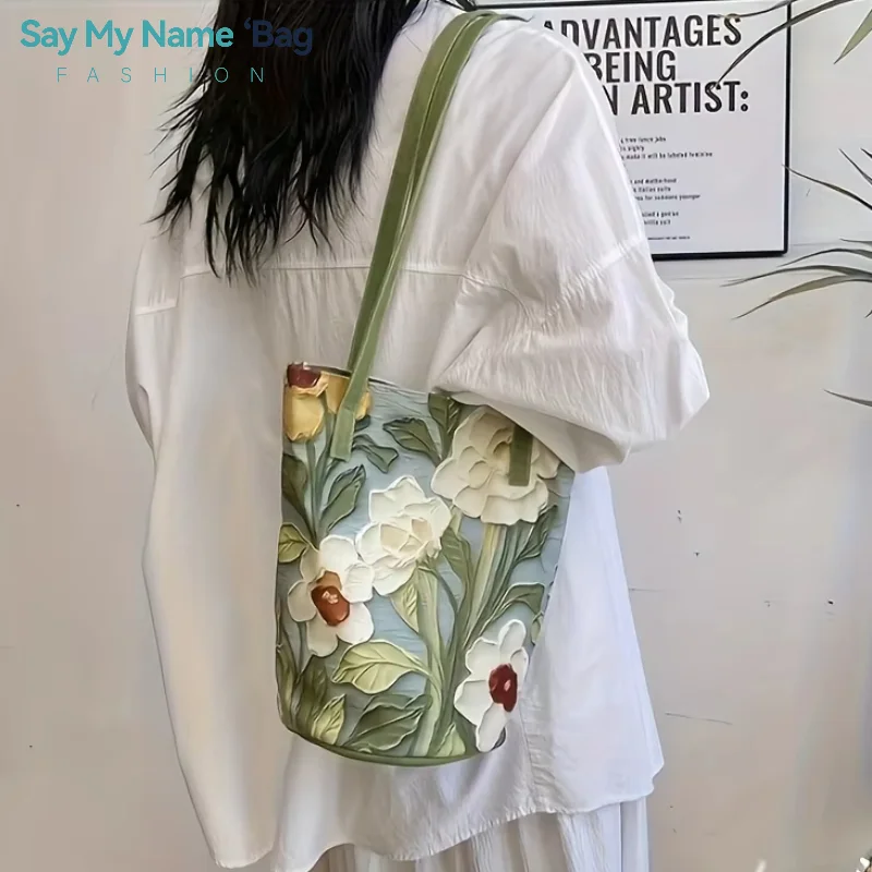 2025 New Fashion Floral Pattern Bucket Bag Fashion Women's Shoulder Bag Canvas Bucket Bag Casual Large Capacity Handbag
2025 New Fashion Floral Pattern Bucket Bag Fashion Women's Shoulder Bag Canvas Bucket Bag Casual Large Capacity Handbag