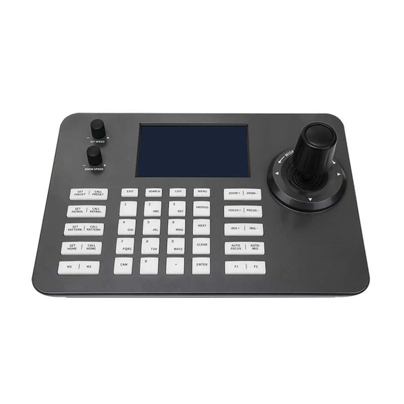 KEYM4DIPS3 PTZ keyboard, support network or Peclo protocol RS422/RS485 PTZ or camera control
KEYM4DIPS3 PTZ keyboard, support network or Peclo protocol RS422/RS485 PTZ or camera control