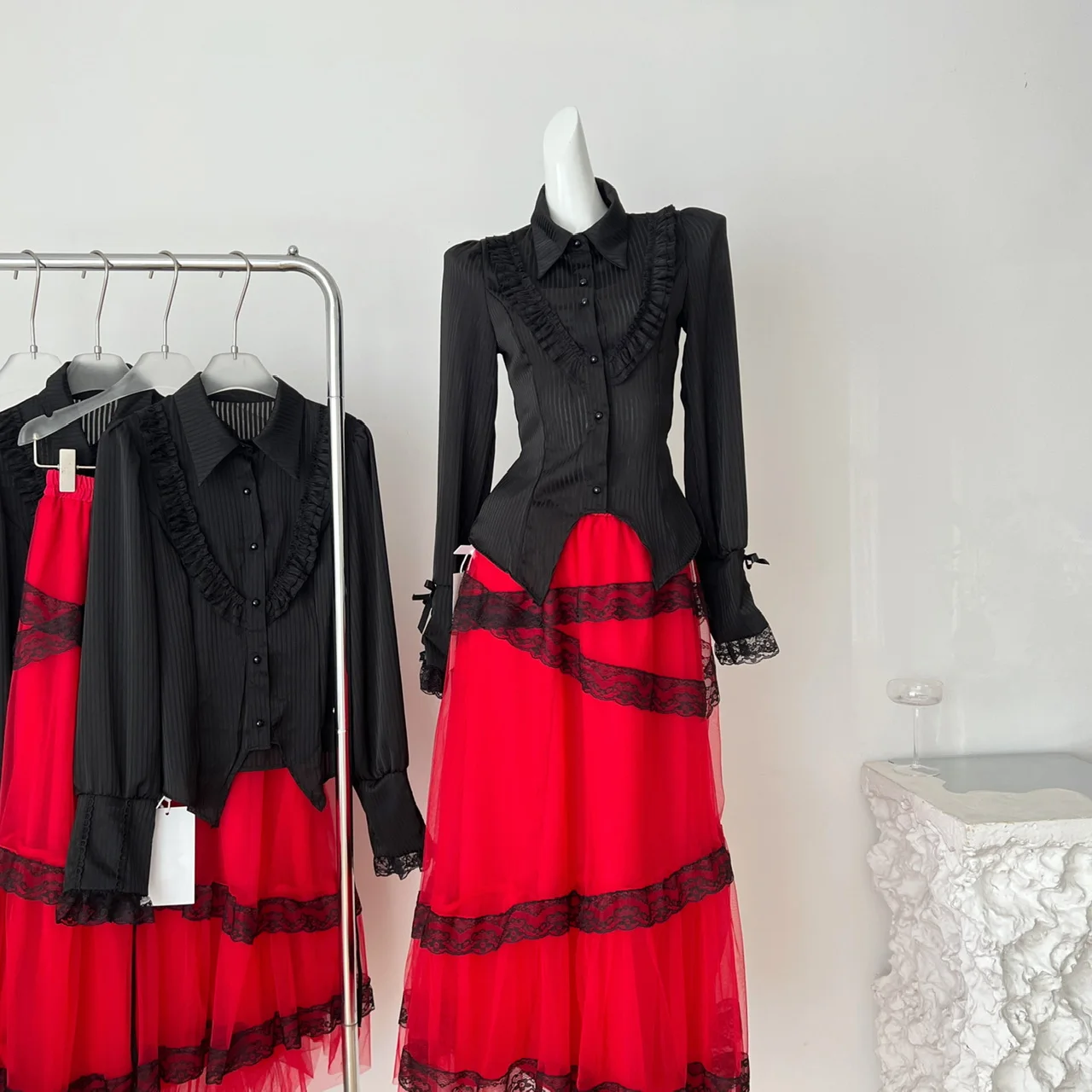 Женский костюм Gothic Sle Long Sve irt Bla на Хэллоуин k Subculture Faion Верхняя одежда Студенческий рабочий комплект orm
Женский костюм Gothic Sle Long Sve irt Bla на Хэллоуин k Subculture Faion Верхняя одежда Студенческий рабочий комплект orm