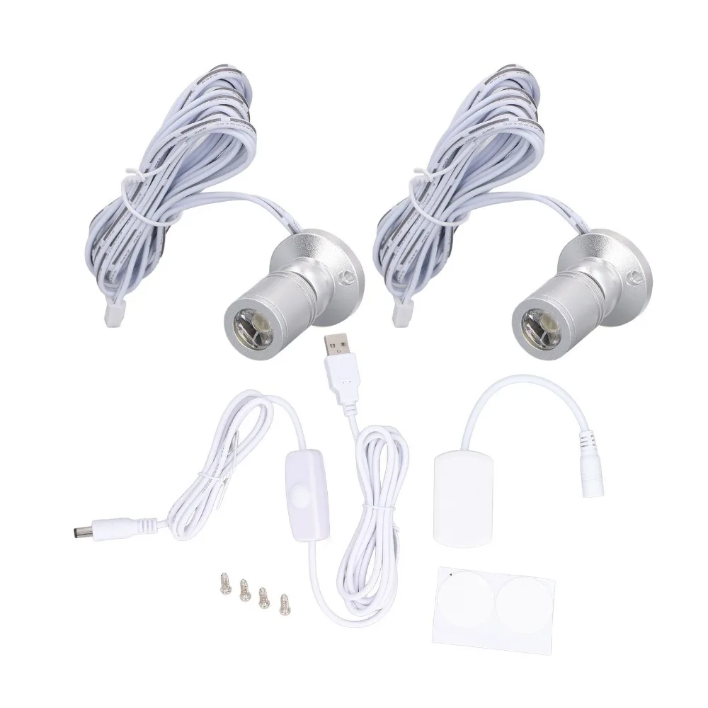 2 Pack 5V Mini Spotlights Dimmable Adjustable Mini LED Spotlights USB Powered Aluminum Body LED Accent Lights Jewelry Showcase
2 Pack 5V Mini Spotlights Dimmable Adjustable Mini LED Spotlights USB Powered Aluminum Body LED Accent Lights Jewelry Showcase