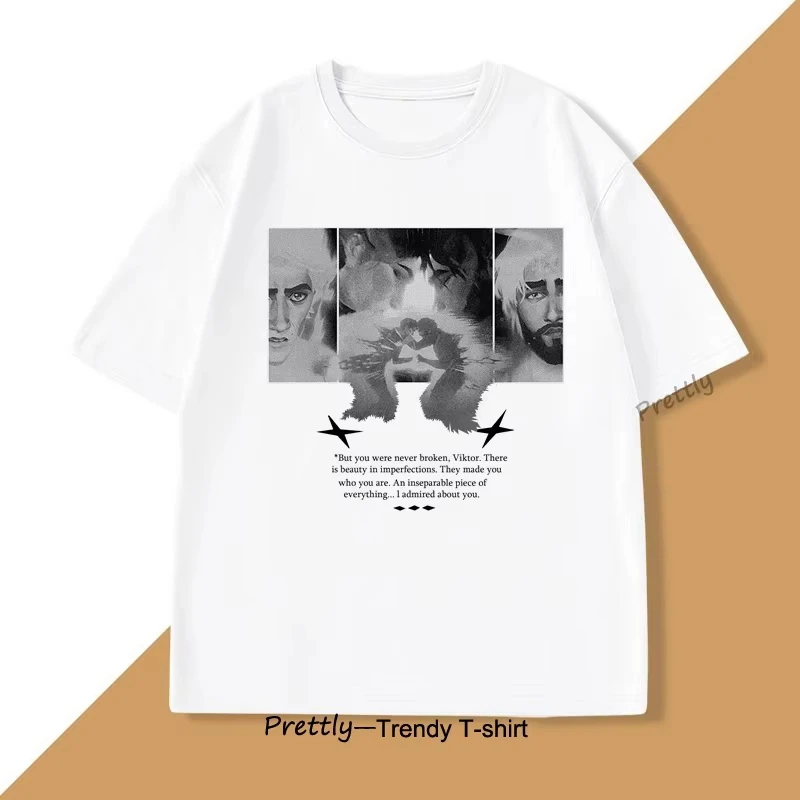 Футболка Arcane Jayvik Viktor для мужчин и женщин, хлопковая футболка с короткими рукавами в стиле Харадзюку, футболка с принтом аниме, мужская дизайнерская одежда, футболка
Футболка Arcane Jayvik Viktor для мужчин и женщин, хлопковая футболка с короткими рукавами в стиле Харадзюку, футболка с принтом аниме, мужская дизайнерская одежда, футболка