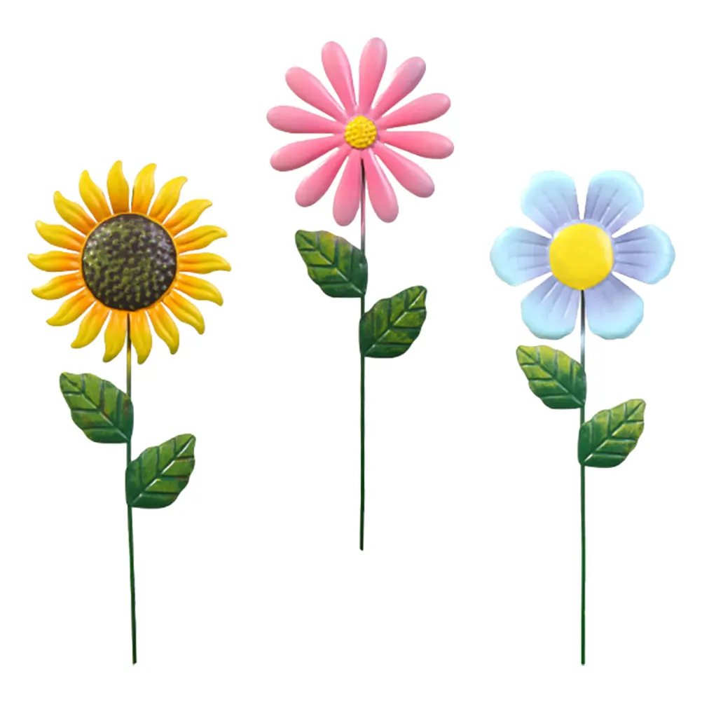 3 Pcs Sunflower Plugin Garden Stake Decoration Three Piece Suit Metal Stakes Ornament Iron
3 Pcs Sunflower Plugin Garden Stake Decoration Three Piece Suit Metal Stakes Ornament Iron