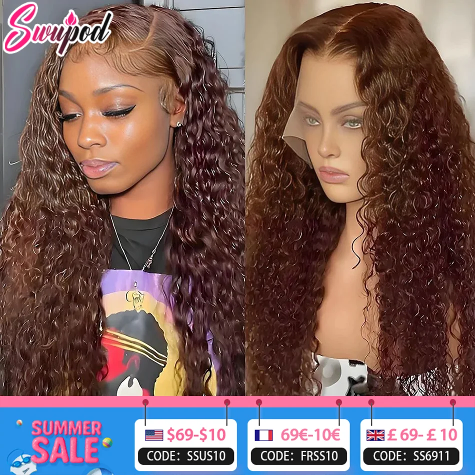 250% 30 36 inch #4 Chocolate Brown Kinky Curly 13x4 Hd Lace Front Wig Human Hair Colored Jerry 13x6 Lace Frontal Water Wig Wear
250% 30 36 inch #4 Chocolate Brown Kinky Curly 13x4 Hd Lace Front Wig Human Hair Colored Jerry 13x6 Lace Frontal Water Wig Wear