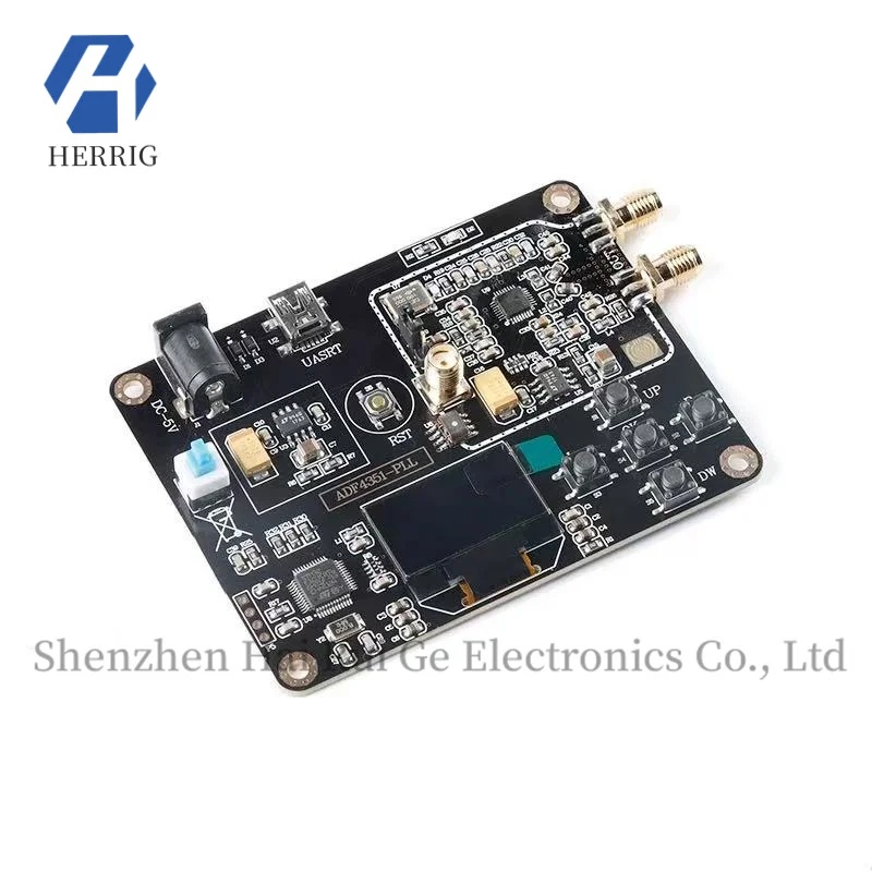 ADF4351 on-board STM32 microcontroller PLL module, 35M-4.4G RF signal source, sweep generator
ADF4351 on-board STM32 microcontroller PLL module, 35M-4.4G RF signal source, sweep generator