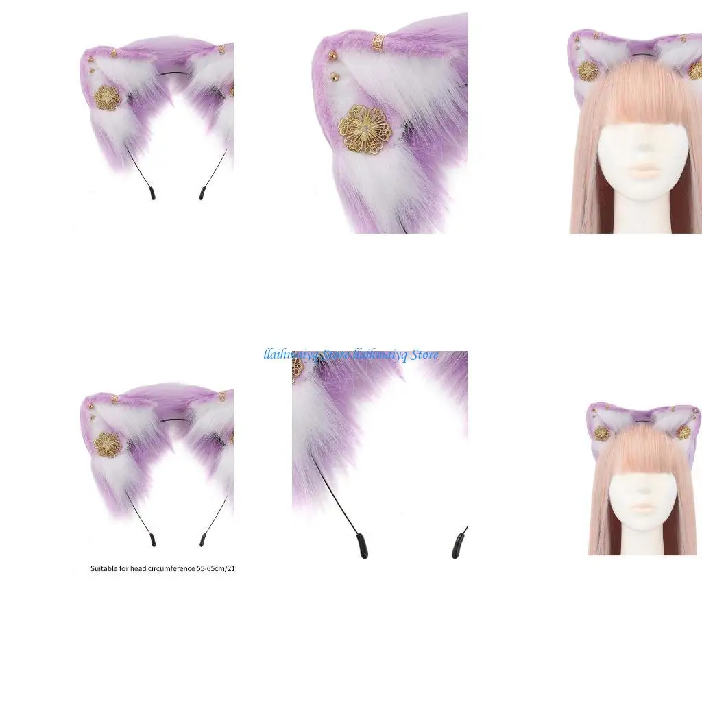 573B Sweet Cosplay Anime Character Foxes Ear Headband Carnivals Adult Plush Hairband
573B Sweet Cosplay Anime Character Foxes Ear Headband Carnivals Adult Plush Hairband
