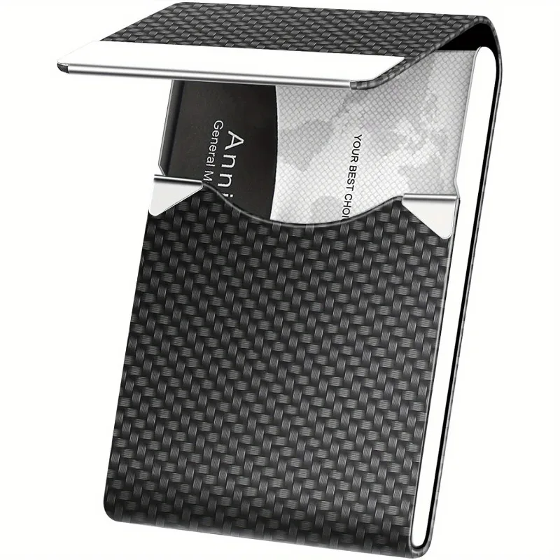 Business Card Holder, Metal Case Pocket, Professional Holder for Women & Men, Blocking Name with Magnetic Clasp Shut
Business Card Holder, Metal Case Pocket, Professional Holder for Women & Men, Blocking Name with Magnetic Clasp Shut