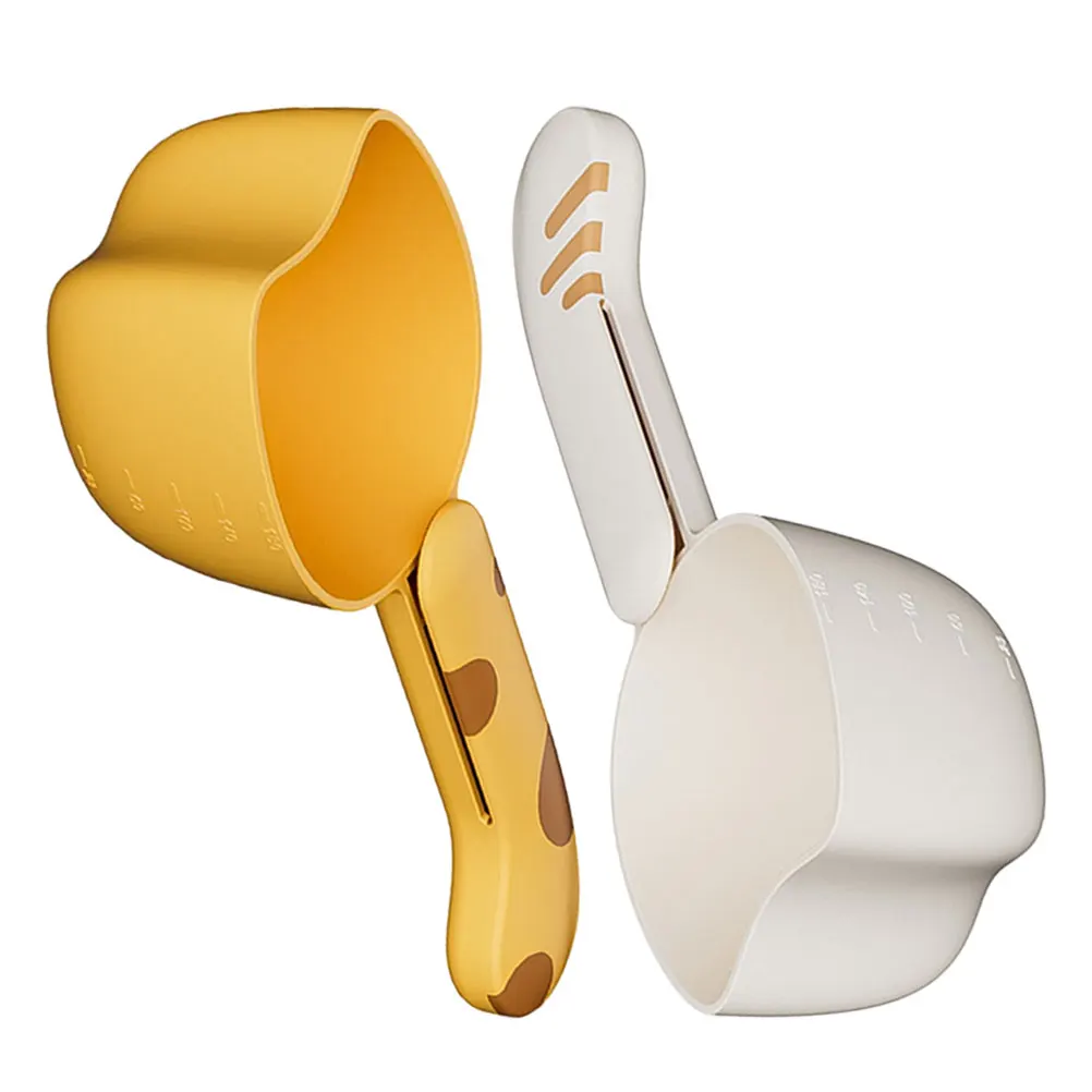 2pcs Kitchen Bag Clip Rice Dog Cat Sealing Tool Pet Grain Scooper Pp Material Measuring Cat Design Reusable Bags Multifunctional
2pcs Kitchen Bag Clip Rice Dog Cat Sealing Tool Pet Grain Scooper Pp Material Measuring Cat Design Reusable Bags Multifunctional
